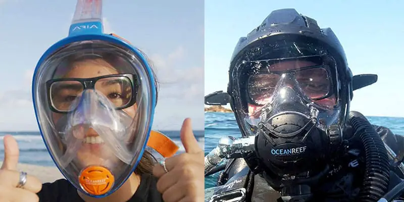 snorkel with glasses success