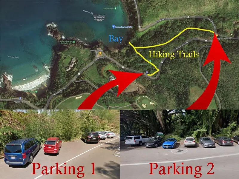 honolulu bay snorkeling map