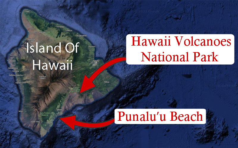 black beach hawaii location