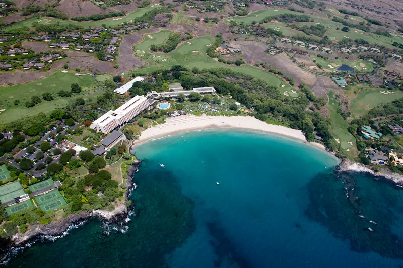 Mauna Kea Beach aerial view
