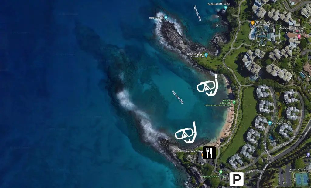 Kapalua Bay Beach Map 1024x620 